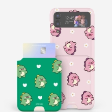 [TryCozy] 리틀티노 패턴 갤럭시Z플립시리즈 카드 3D곡면하드케이스