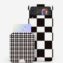 [TryCozy] 모던패턴 갤럭시Z플립시리즈 카드 3D곡면하드케이스