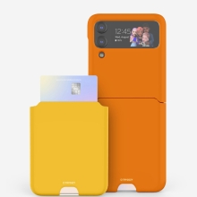 [TryCozy] 솔리드 비비드 갤럭시Z플립시리즈 카드 3D곡면하드케이스