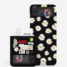 [TryCozy] 데이지라벨 갤럭시Z플립시리즈 카드 3D곡면하드케이스