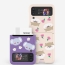 [TryCozy] 동물꽃 패턴 갤럭시Z플립시리즈 카드 3D곡면하드케이스