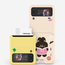 [TryCozy] 블랙래빗 갤럭시Z플립시리즈 카드 3D곡면하드케이스
