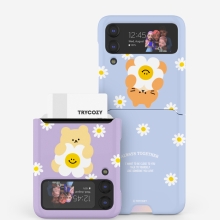 [TryCozy] 동물 데이지 갤럭시Z플립시리즈 카드 3D곡면하드케이스