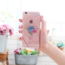 [TryCozy] 라인 플라워 투명젤리케이스