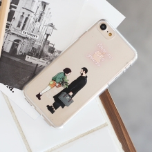 [TryCozy] 네온아저씨와소녀 투명젤리케이스