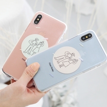 [TryCozy] 커플낙서 투명젤리케이스