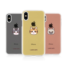 [TryCozy] 고양이얼굴 투명젤리케이스