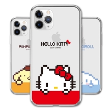 [Sanrio]산리오 캐릭터즈 픽셀아트 빼꿈 투명젤리 케이스