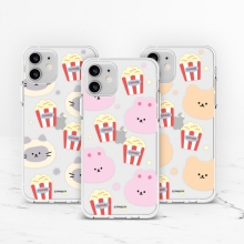 [TryCozy] 팝콘패턴 투명젤리케이스