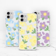 [TryCozy] 플라워드로잉 투명젤리케이스