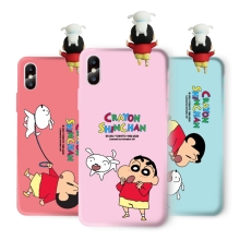 [SHINCHAN]짱구는못말려 피규어 짱구와흰둥이 소프트젤리케이스