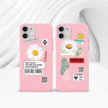 [TryCozy] 데이지라벨 핑크 소프트젤리케이스