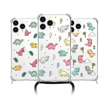 [TryCozy] 공룡패턴 폰스트랩 방탄 젤하드케이스