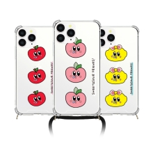 [TryCozy] 과일친구들 폰스트랩 방탄 젤하드케이스