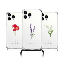 [TryCozy] 꽃길 폰스트랩 방탄 젤하드케이스