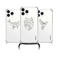 [TryCozy] 라인애니멀 폰스트랩 방탄 젤하드케이스