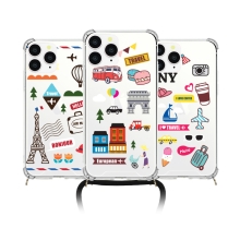 [TryCozy] 여행아이콘 폰스트랩 방탄 젤하드케이스