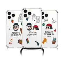 [TryCozy] 커플아이콘 폰스트랩 방탄 젤하드케이스