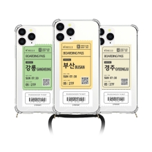 [TryCozy] 트레인티켓 폰스트랩 방탄 젤하드케이스