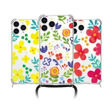 [TryCozy] 플라워패턴 폰스트랩 방탄 젤하드케이스