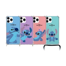 디즈니 릴로와스티치 파스텔 폰스트랩 방탄 젤하드케이스