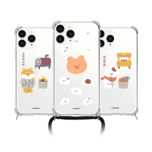 [TryCozy] 겨울동물 폰스트랩 방탄 젤하드케이스