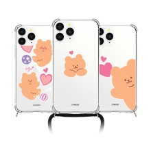 [TryCozy] 러브베어 폰스트랩 방탄 젤하드케이스