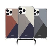 [TryCozy] 심플컬러 폰스트랩 방탄 젤하드케이스