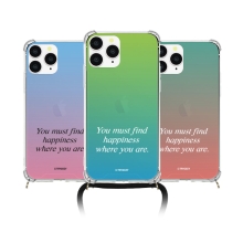 [TryCozy] 그라데이션 폰스트랩 방탄 젤하드케이스