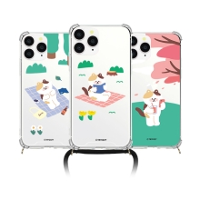 [TryCozy] 냥이의나들이 폰스트랩 방탄 젤하드케이스