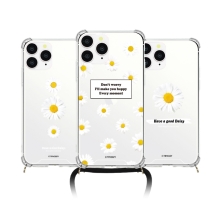 [TryCozy] 데이지라벨 폰스트랩 방탄 젤하드케이스