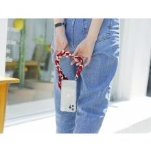 [TryCozy] 도트 스카프 핸드 폰스트랩 방탄 젤하드케이스