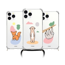 [TryCozy] 심플애니멀 폰스트랩 방탄 젤하드케이스