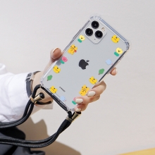 [TryCozy] 동물꽃 프레임 폰스트랩 방탄 젤하드케이스