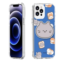 [TryCozy] 야옹이 패턴 에폭시톡 클리어 에어쿠션 젤하드케이스