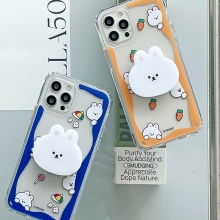 [TryCozy] 숨바꼭질 바니 에폭시톡 클리어 에어쿠션 젤하드케이스