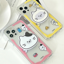 [TryCozy] 숨바꼭질 야옹이 에폭시톡 클리어 에어쿠션 젤하드케이스