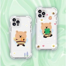 [TryCozy] 꿀벌 쿼카 클리어 에어쿠션 젤하드케이스