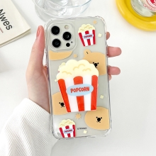 [TryCozy] 팝콘패턴 에폭시톡 클리어 에어쿠션 젤하드케이스