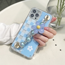 [TryCozy] 플라워하프 체인 클리어 에어쿠션 젤하드케이스