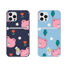 [TryCozy] 베어 플라워 소프트 에어쿠션 카드젤리케이스