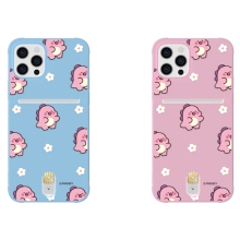 [TryCozy] 핑크 리틀티노 플라워패턴 소프트 에어쿠션 카드젤리케이스