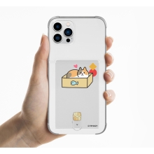 [TryCozy] 냥이의하루 클리어 에어쿠션 카드젤리케이스