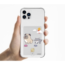 [TryCozy] 액션냥이댕이 클리어 에어쿠션 카드젤리케이스