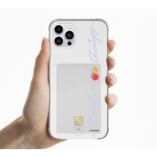 [TryCozy] 파스텔레터링 클리어 에어쿠션 카드젤리케이스