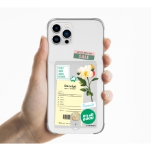 [TryCozy] 플라워영수증 클리어 에어쿠션 카드젤리케이스