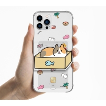 [TryCozy] 냥이의하루 패턴 에폭시톡 클리어 에어쿠션 카드젤리케이스