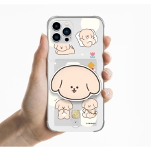 [TryCozy] 댕댕이 데일리 에폭시톡 클리어 에어쿠션 카드젤리케이스