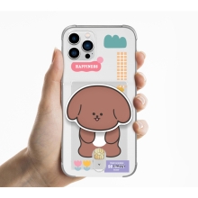 [TryCozy] 댕댕이 패치 에폭시톡 클리어 에어쿠션 카드젤리케이스