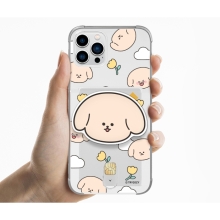 [TryCozy] 댕댕이 패턴 에폭시톡 클리어 에어쿠션 카드젤리케이스